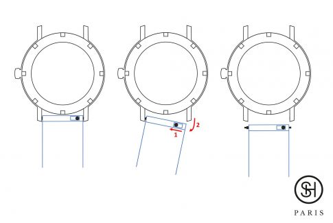 White Daytona SELECT-HEURE FKM rubber watch strap, quick release spring bars (interchangeable)