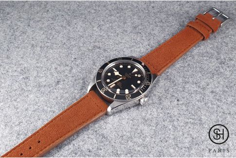 Spice Suede SELECT-HEURE leather watch strap with quick release spring bars (interchangeable)