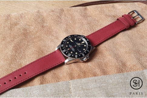 Bourgogne Italian leather SELECT-HEURE Essential watch strap