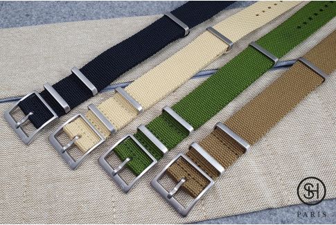 Military Green Canvas nylon SELECT-HEURE NATO watch strap