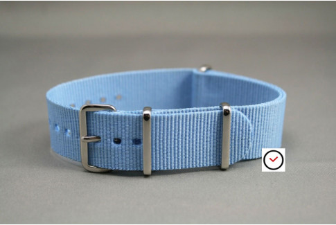 Light Blue G10 NATO watch strap (nylon)