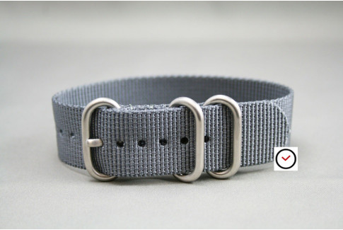 Grey ZULU nylon strap (highly resistant fabric)