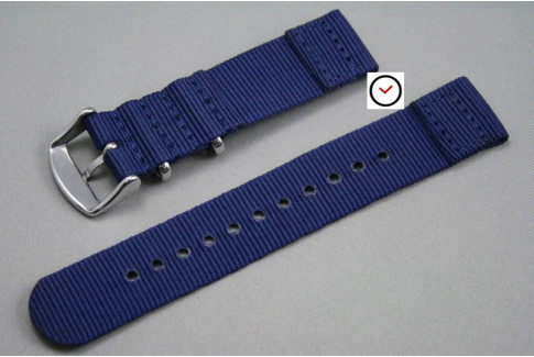 Bracelet nylon NATO 2 pièces Bleu Navy