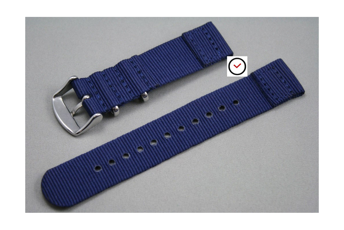 Bracelet nylon NATO 2 pièces Bleu Navy