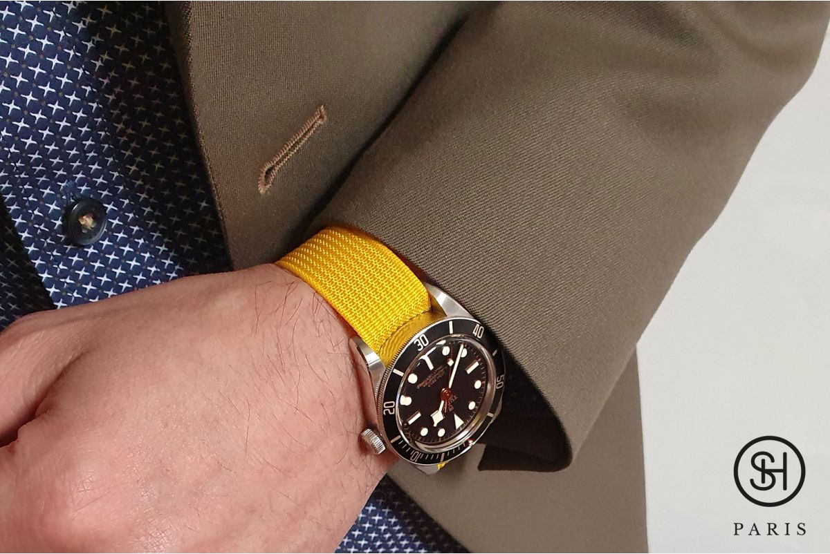 Lamborghini Yellow SELECT-HEURE Deauvile ELIT watch strap