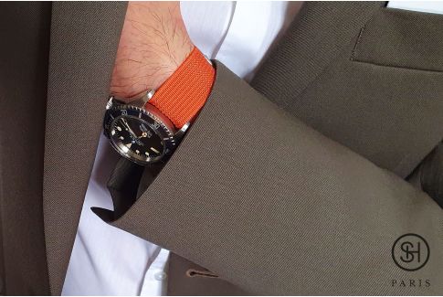 Tangerine Orange SELECT-HEURE Deauvile ELIT watch strap