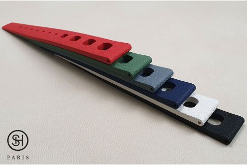 Black Racing SELECT-HEURE FKM rubber watch strap (a.k.a. "Tropic"), quick release spring bars (interchangeable)