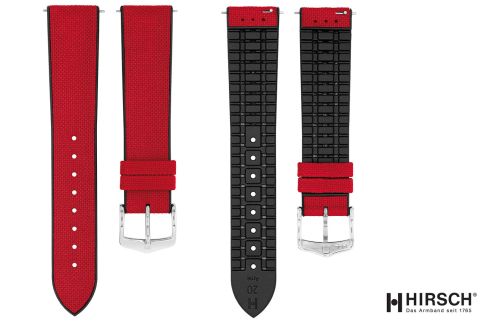 Red recycled canvas NEW Arne HIRSCH watch bracelet (waterproof)