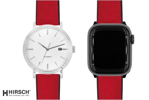 Red recycled canvas NEW Arne HIRSCH watch bracelet (waterproof)