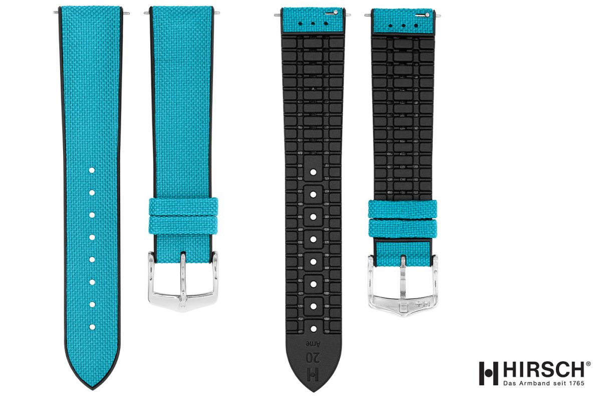 Turquoise recycled canvas NEW Arne HIRSCH watch bracelet (waterproof)