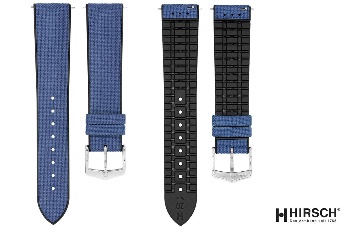 Blue recycled canvas NEW Arne HIRSCH watch bracelet (waterproof)