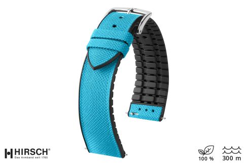 Turquoise recycled canvas NEW Arne HIRSCH watch bracelet (waterproof)