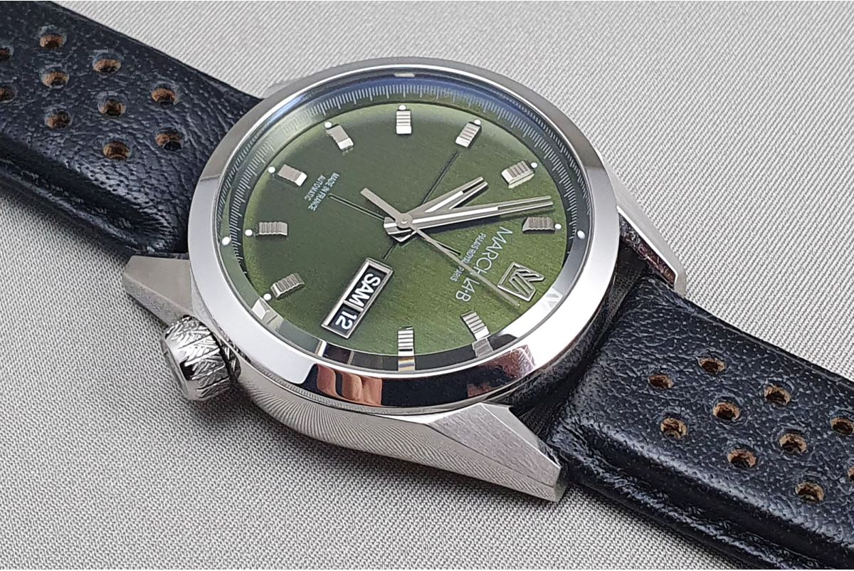 MARCH LA.B - AM89 Automatic, Evergreen Dial (Olive Green)