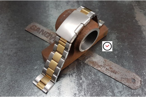 Bracelet montre Super Jubilee en acier inox massif, boucle déployante avec  sécurité (20, 22 mm)