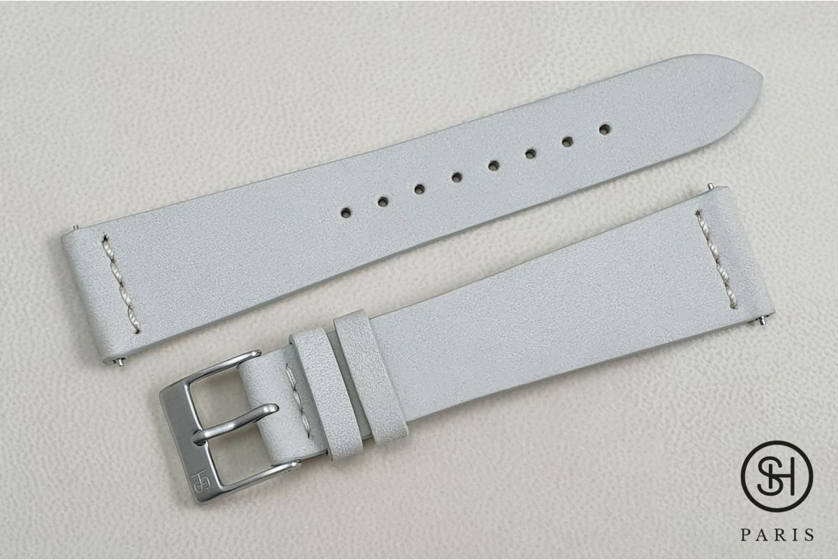 Linen Nubuck SELECT-HEURE leather watch strap with quick release spring bars (interchangeable)