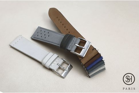 Egyptian Blue Nubuck SELECT-HEURE leather watch strap with quick release spring bars (interchangeable)