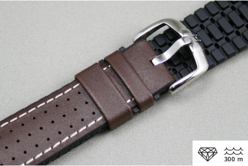 Bracelet montre HIRSCH Tiger Marron (étanche)