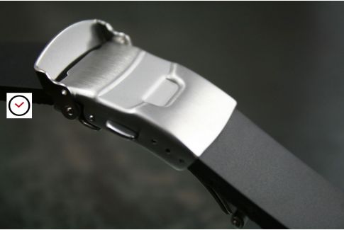 rubber watch strap with clasp