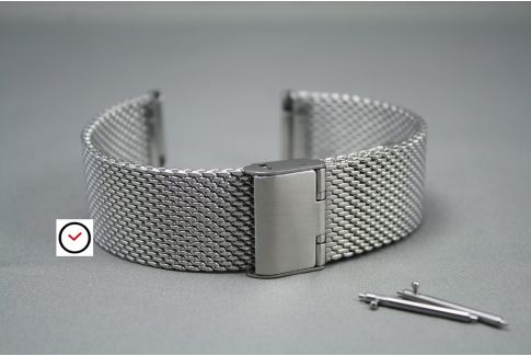 Merriott Quick-Release Milanese Mesh Stainless Steel Watch Strap - Pol