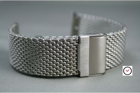 Bracelets montres acier inox poli, brossé, PVD noir ou or (métal)