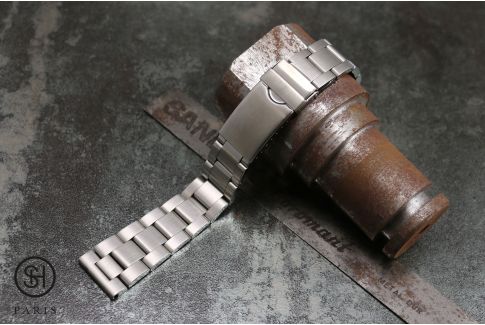Bracelet montre Oyster Classique en acier inox massif, boucle déployante avec sécurité (20 mm)
